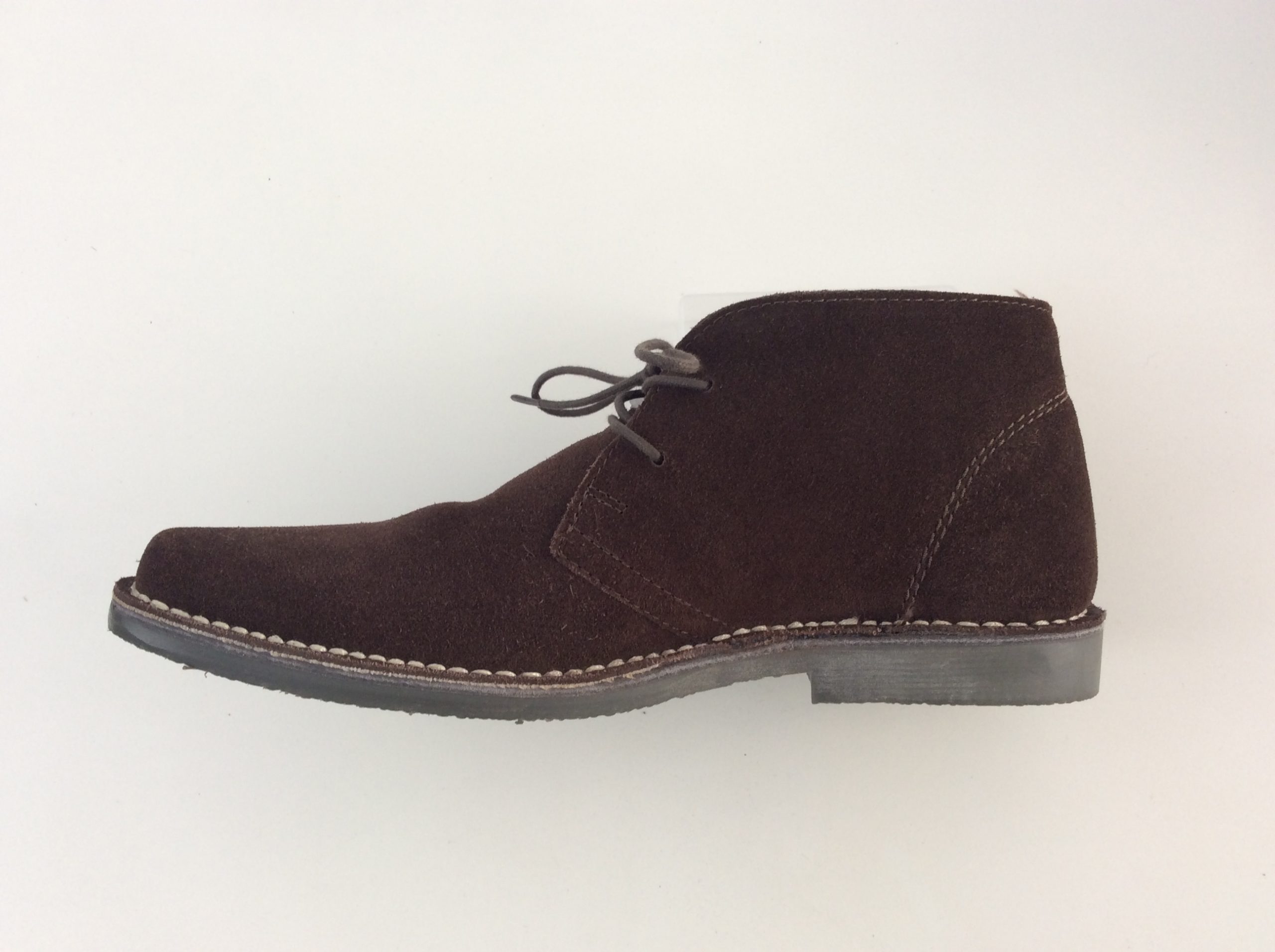 Roamers Chisel Toe Desert Boots, Dark Brown – Mod One