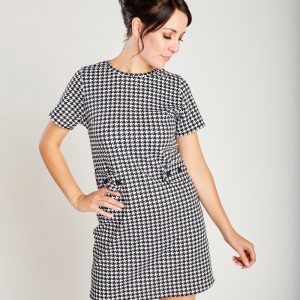 Love Her Madly 'Pauline' Black & White Two-Tone, Ska Dress – Mod One