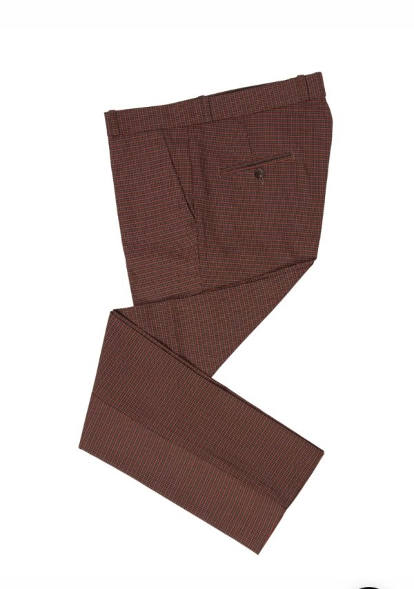 Relco Brown & Grey Checked Trousers