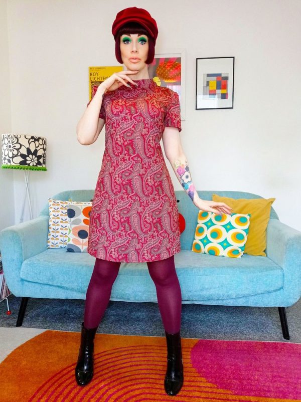 Love Her Madly ‘Ruby’ Paisley Patterned Mod Dress